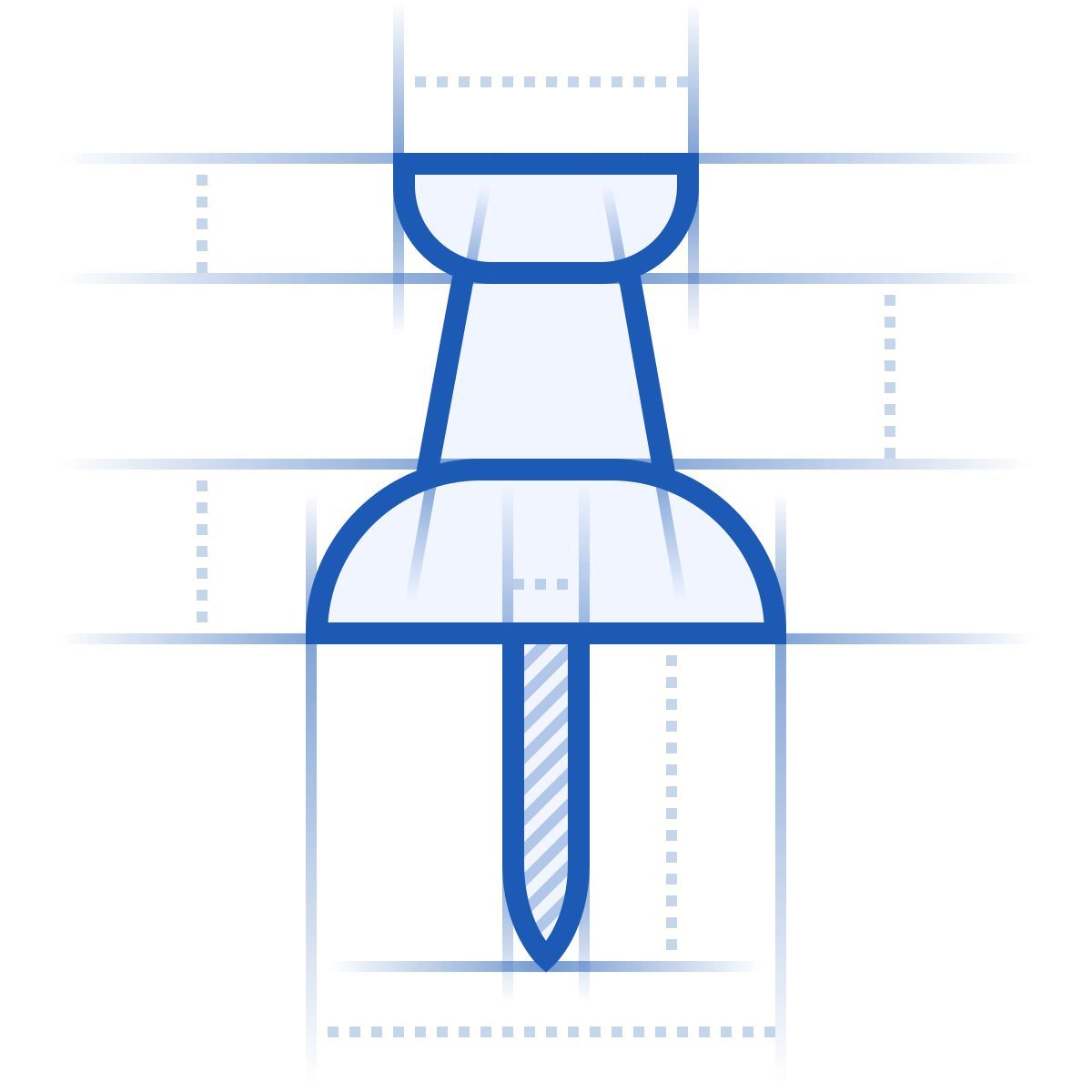 blueprint style pin icon