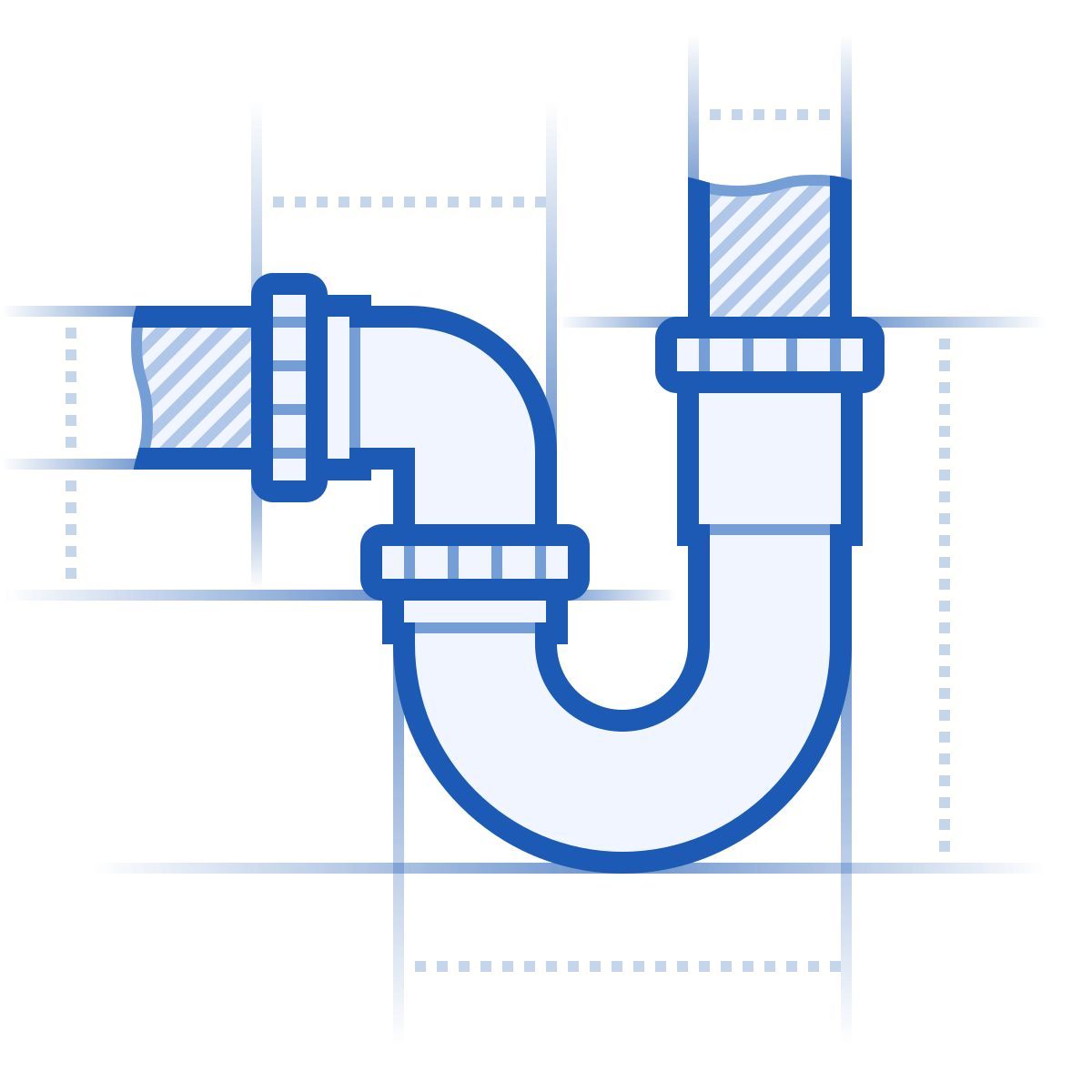 blueprint style трубопровод icon