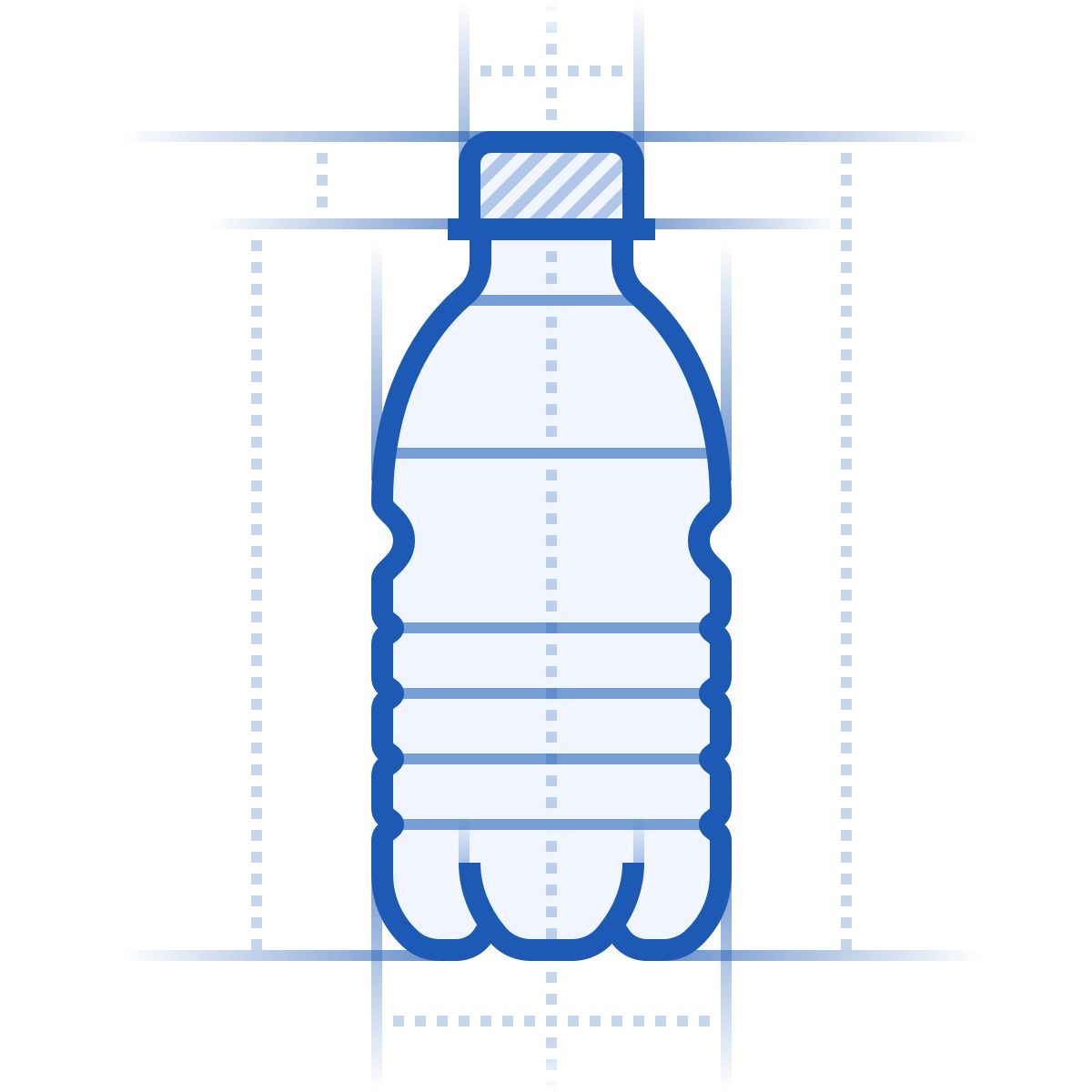 blueprint style plastic icon