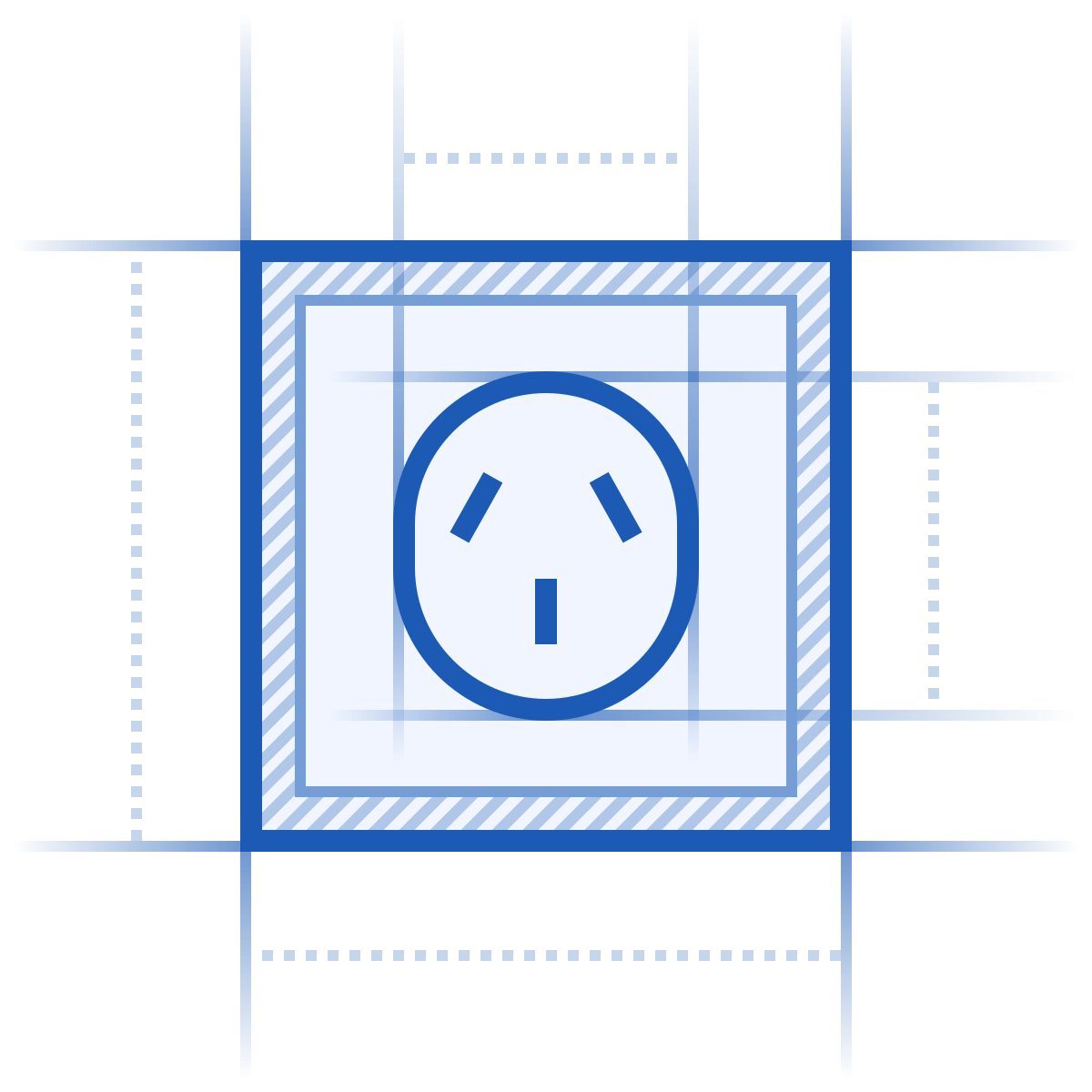 blueprint style tomada 4 icon
