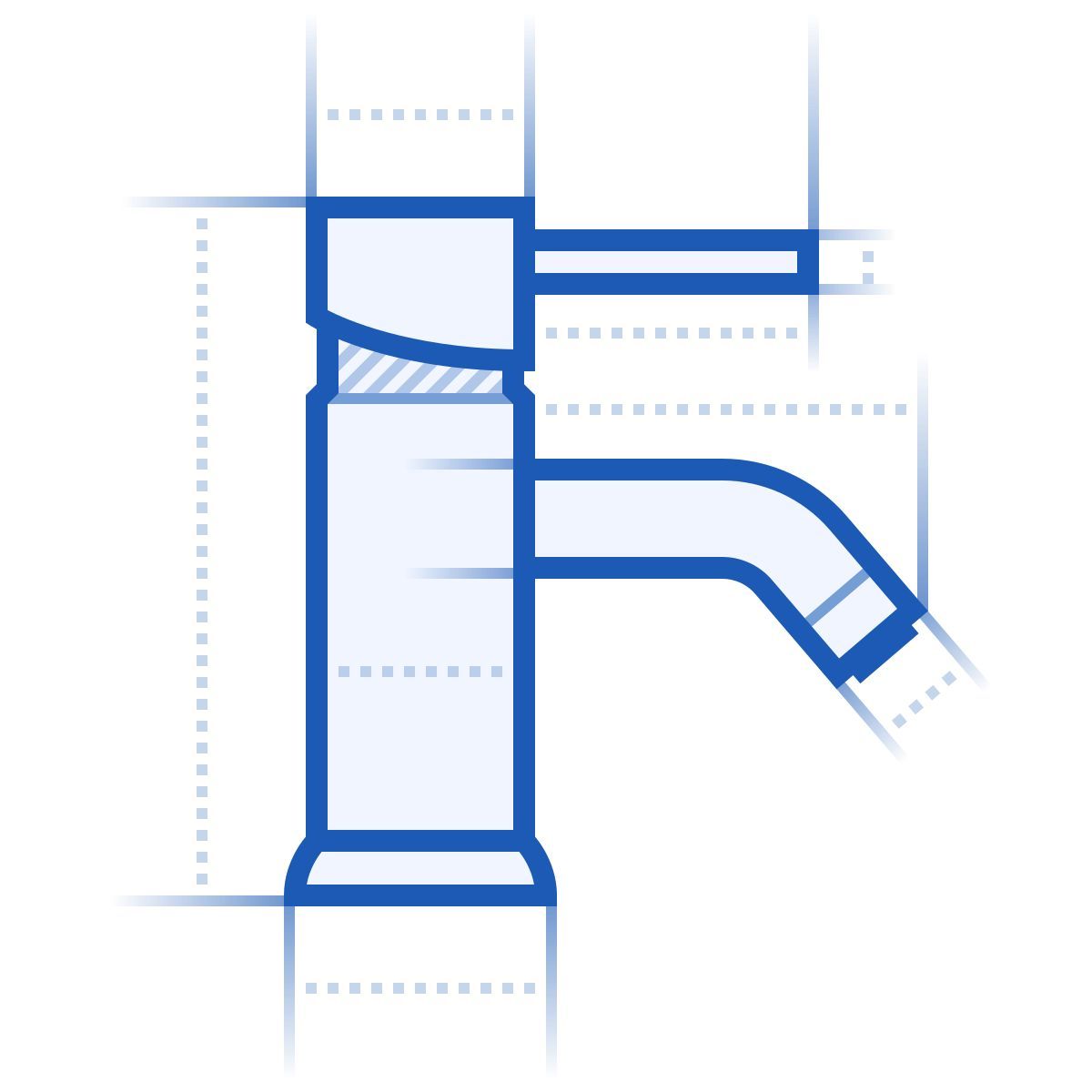 blueprint style torneira icon