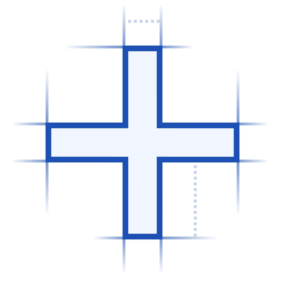 blueprint スタイル プラス記号 アイコン
