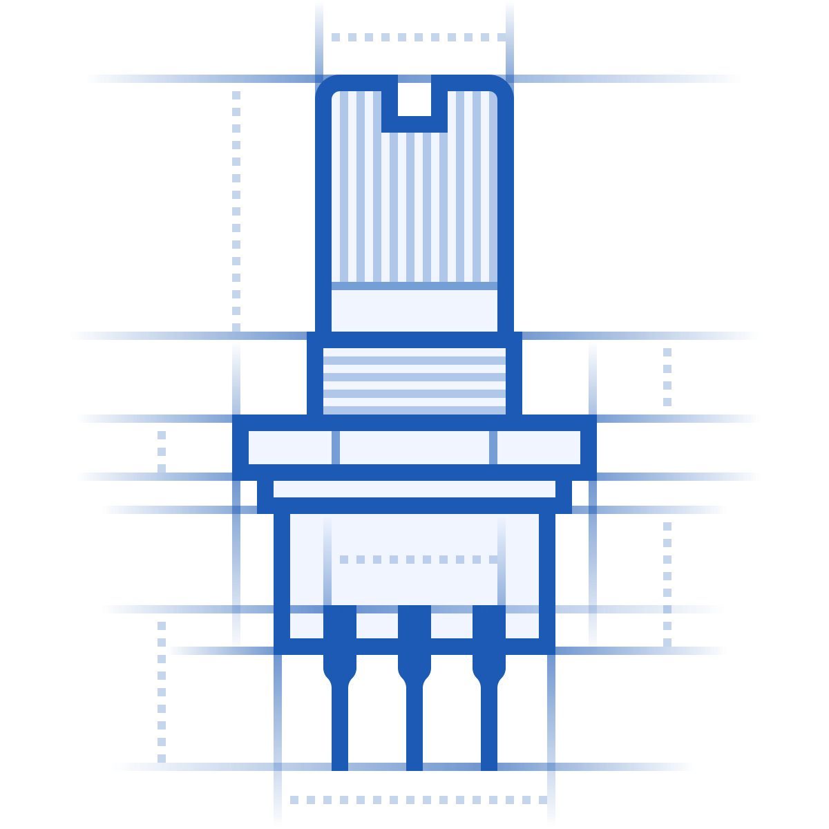 icona potenziometro blueprint stile