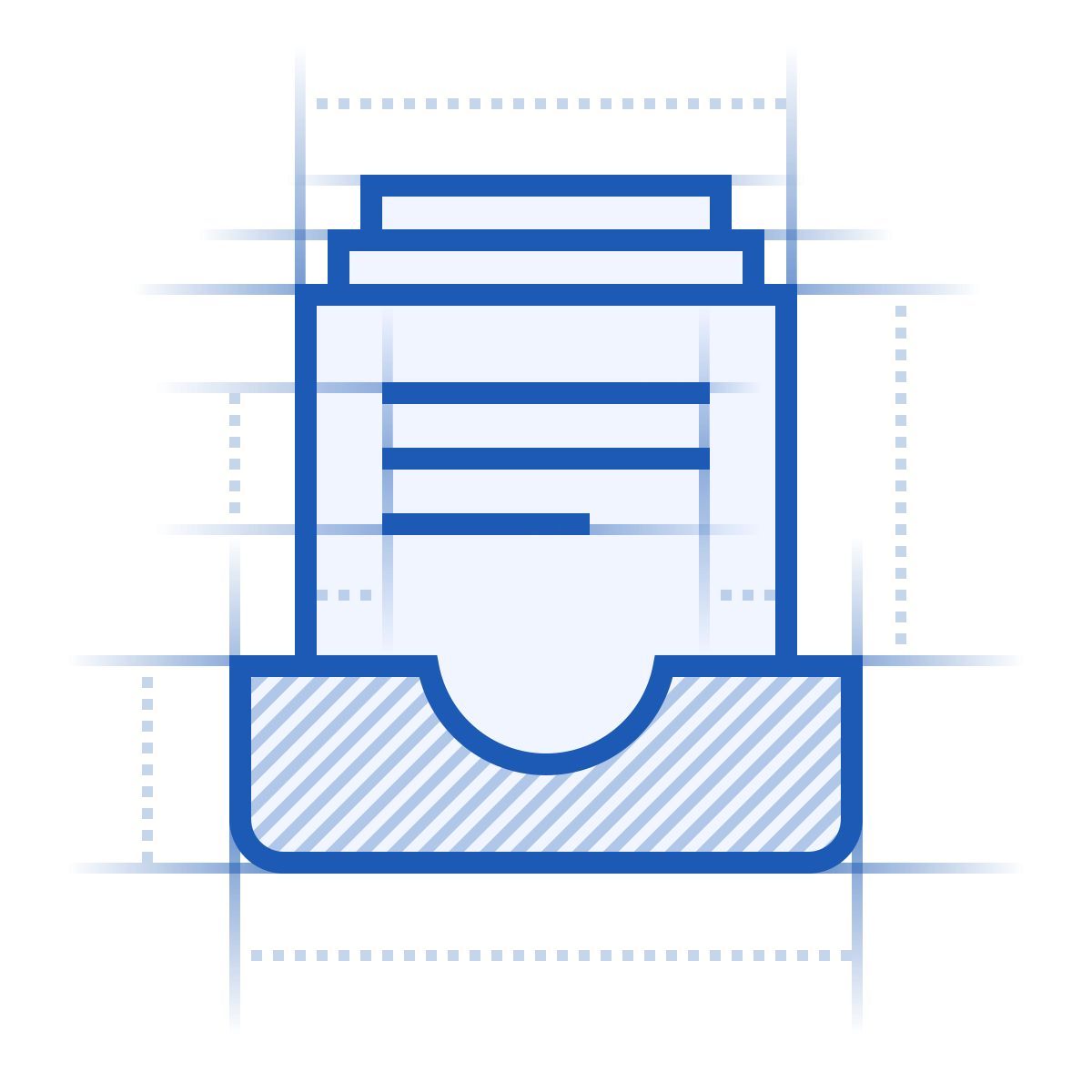 blueprint style documents de produit icon