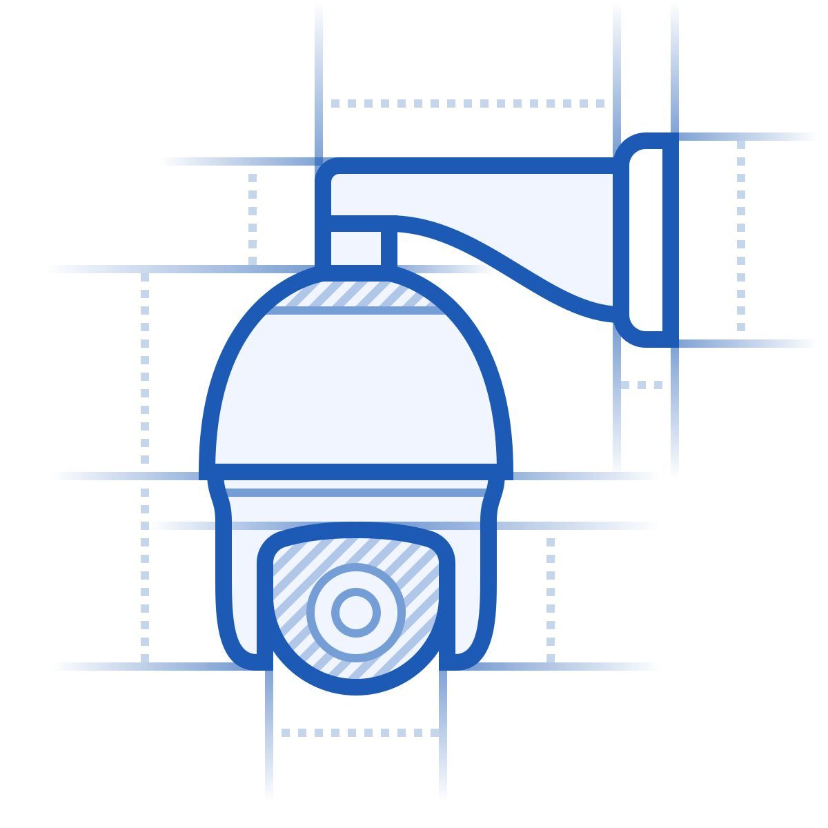 blueprint style ptz カメラ icon