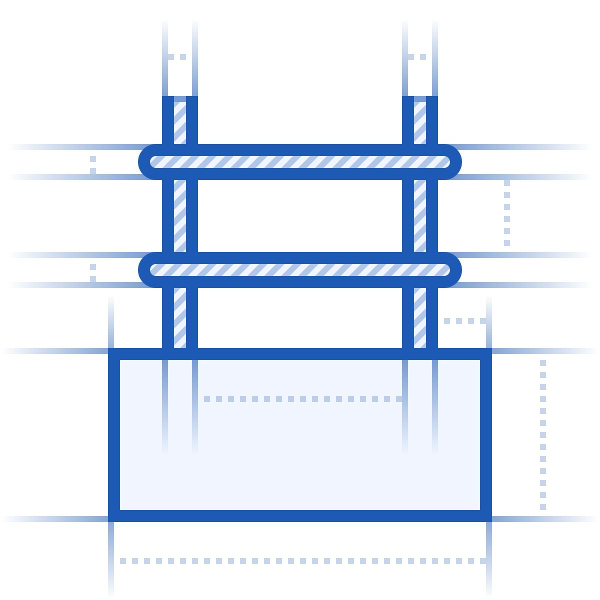 icona cemento armato blueprint stile