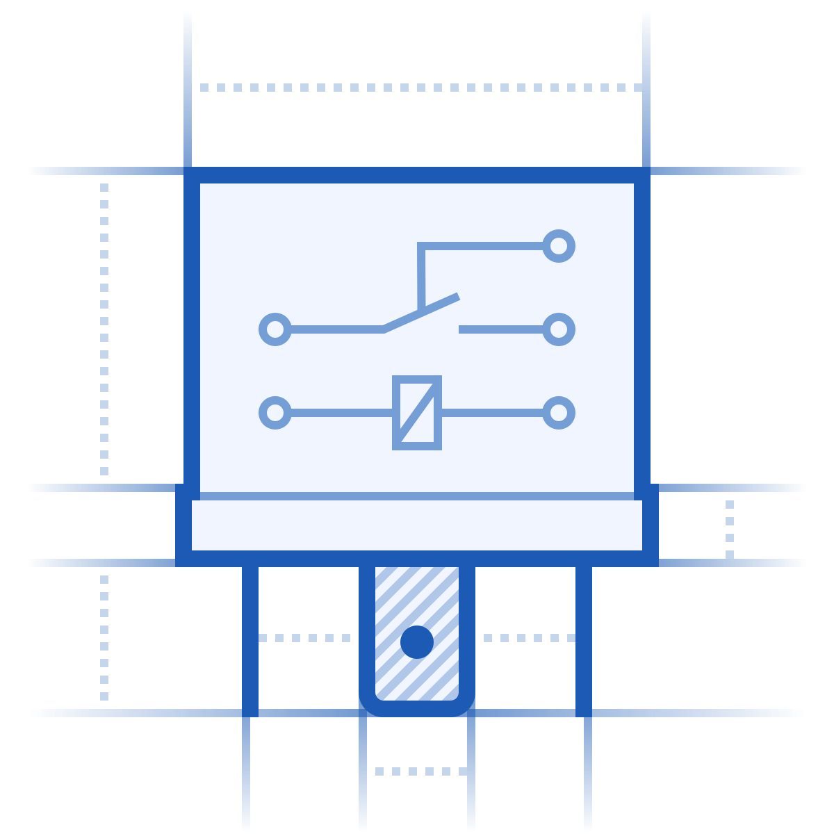 icona relè blueprint stile