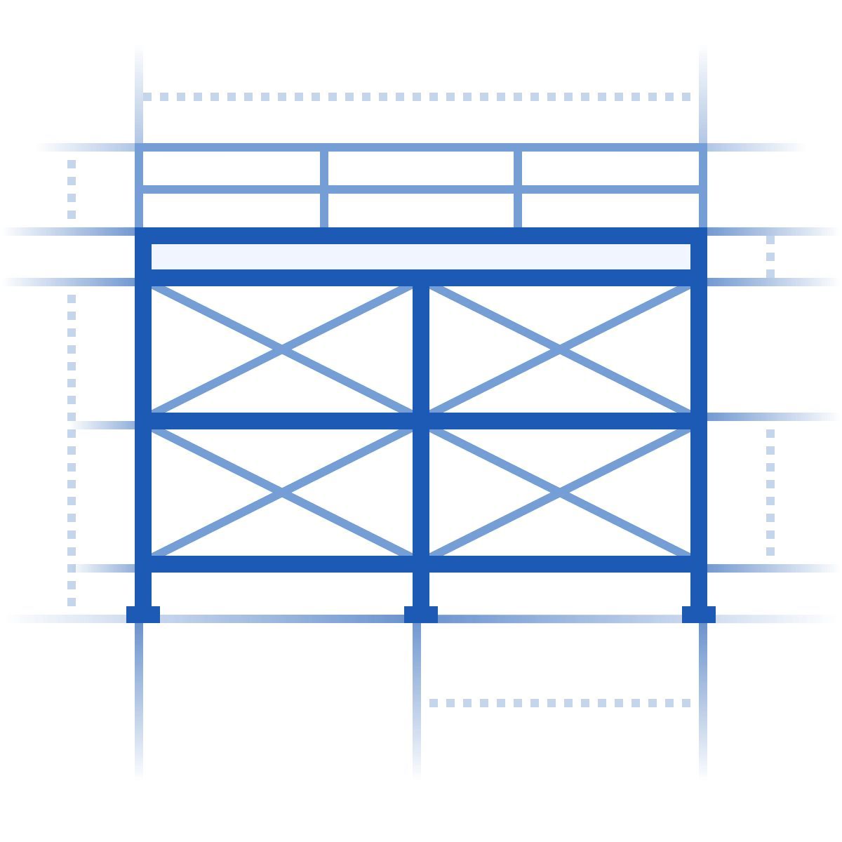 icona scaffolding blueprint stile