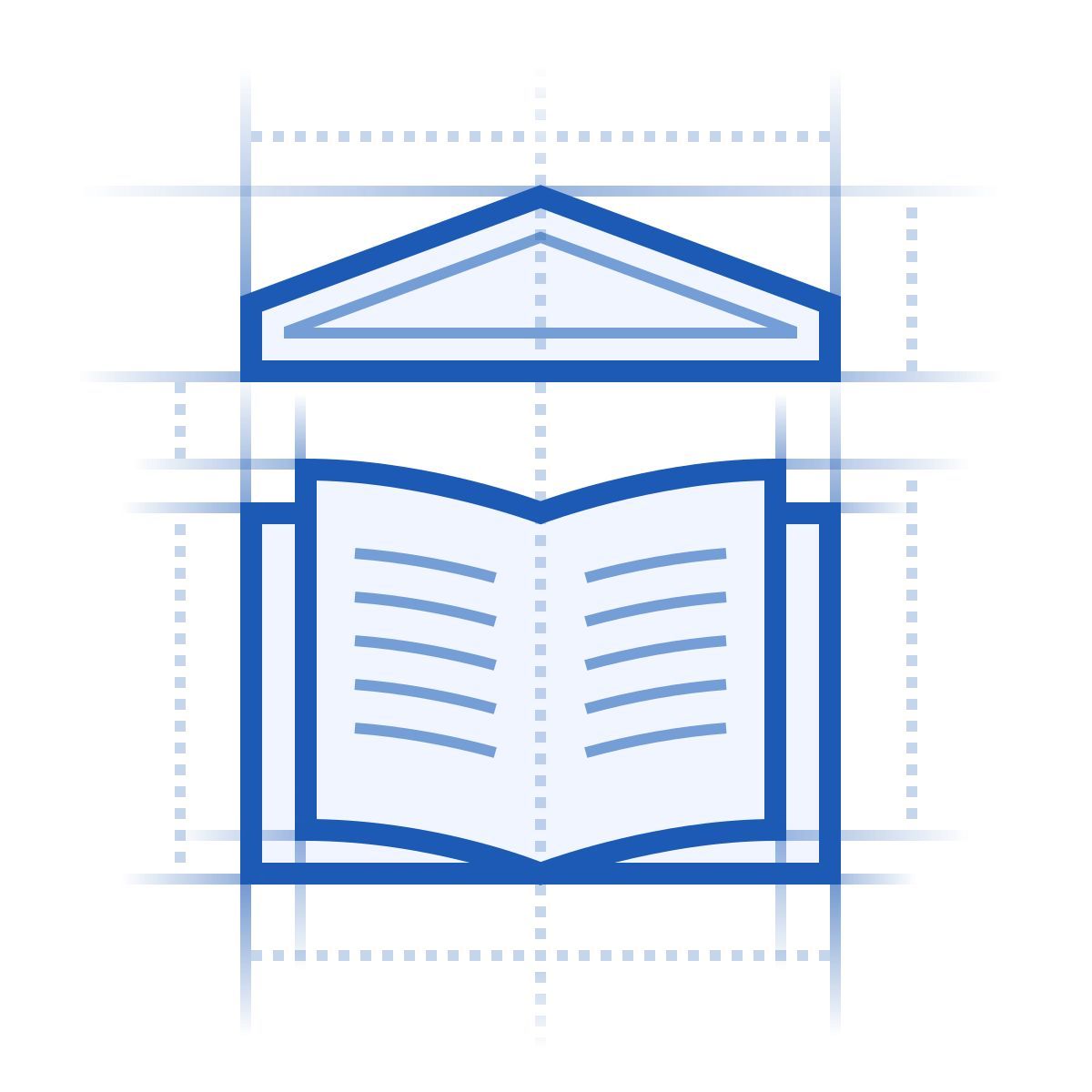 blueprint style école icon