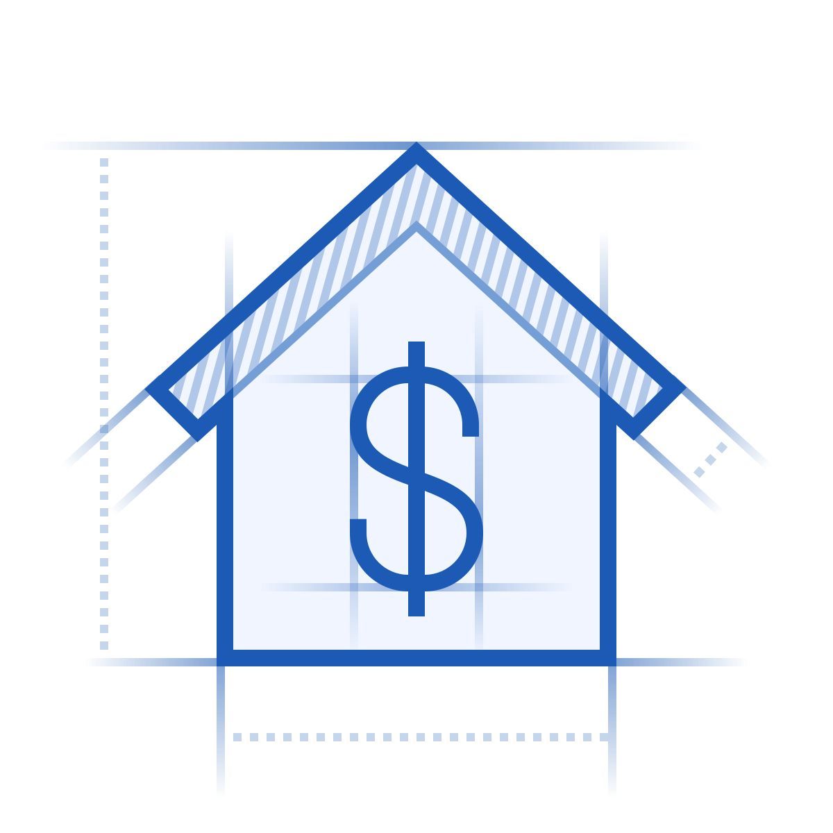 blueprint style vender propiedad icon