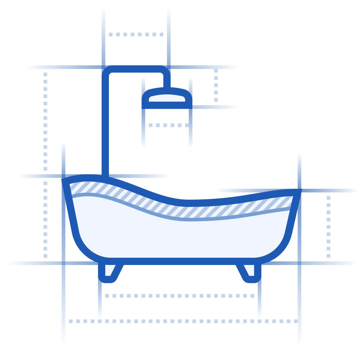 blueprint style 浴 icon