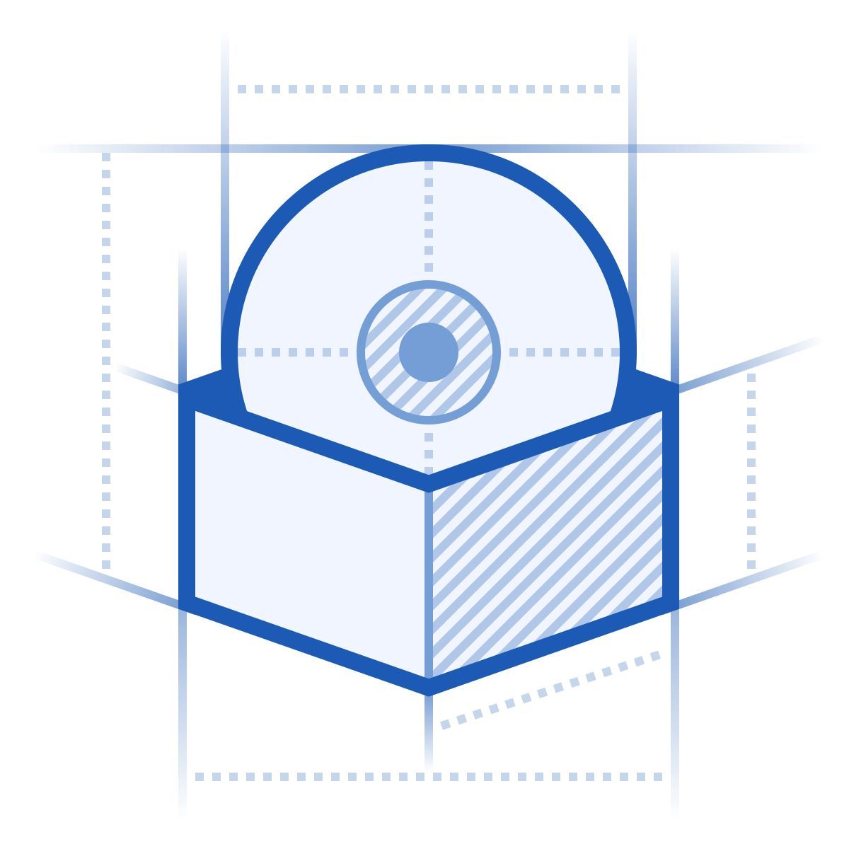 blueprint style software icon