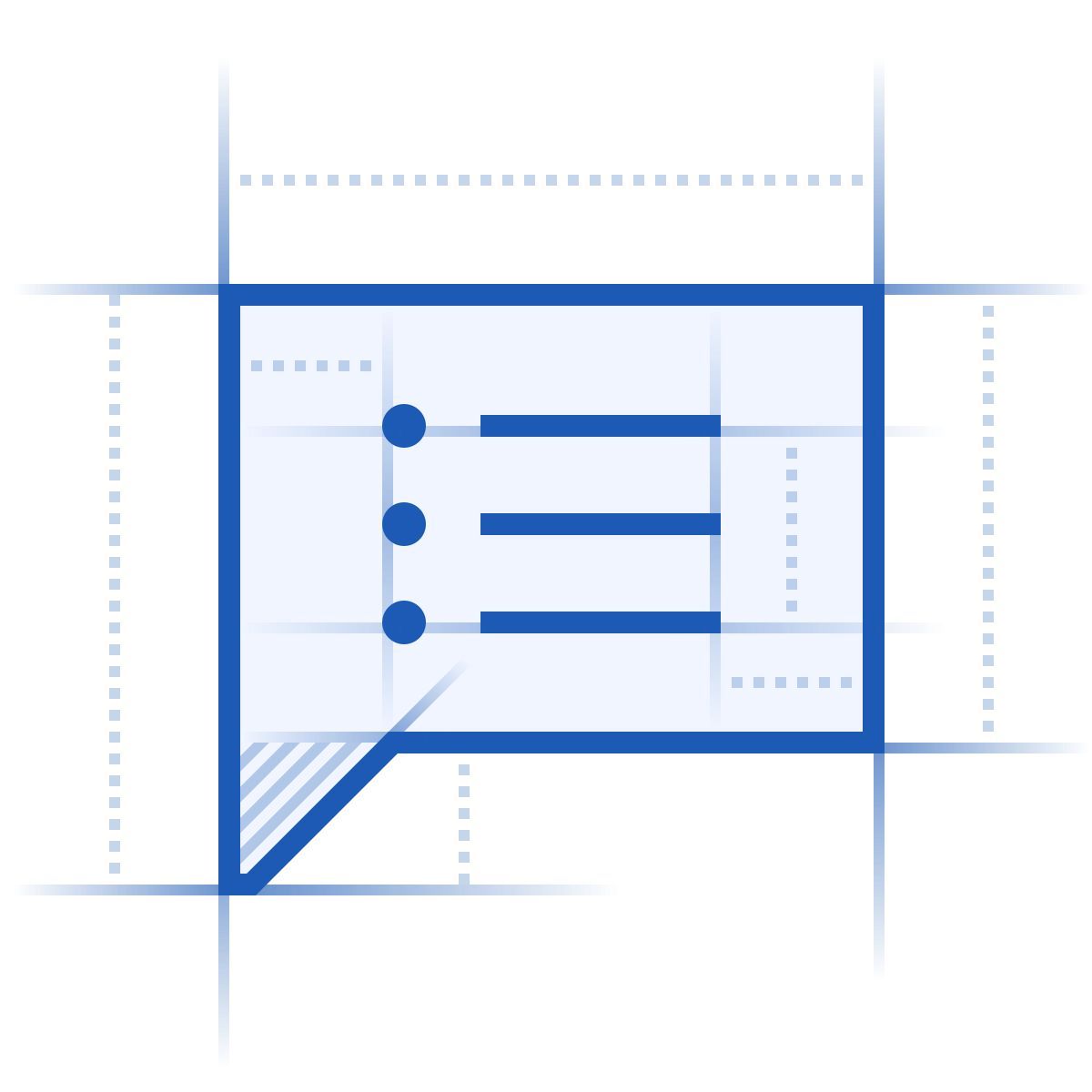 blueprint style notiz icon