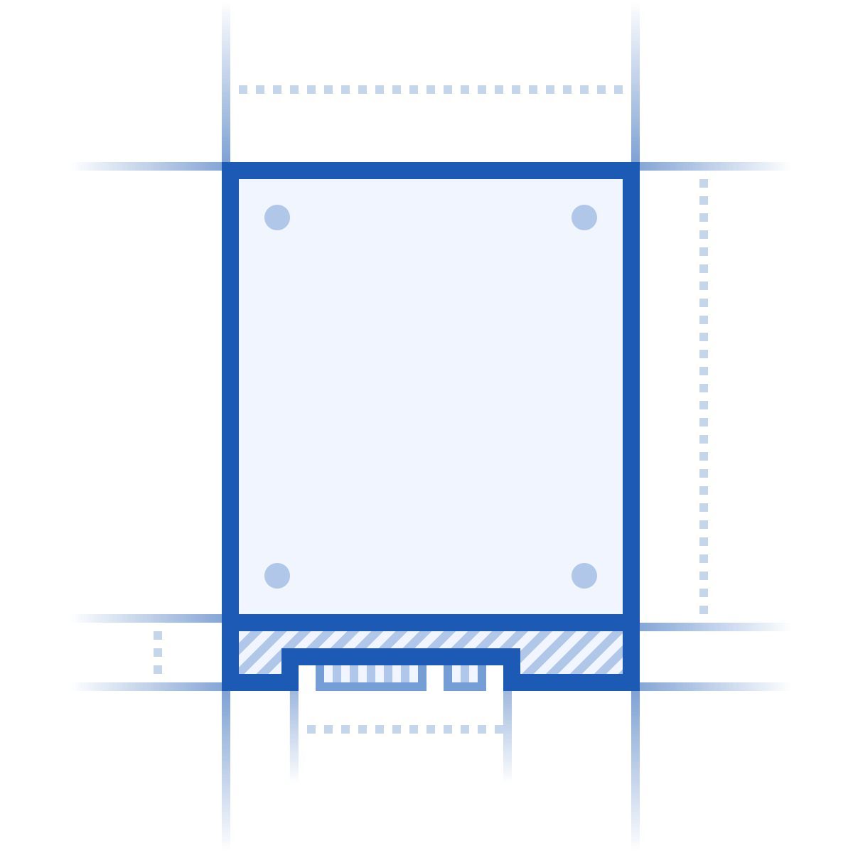 blueprint style ssd icon