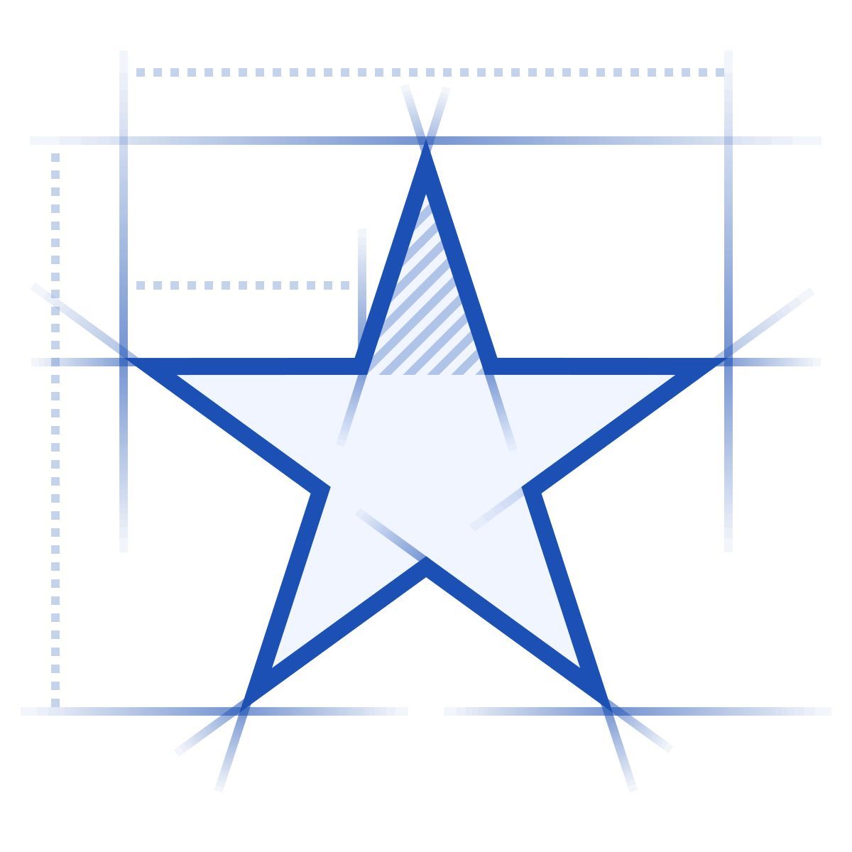 blueprint スタイル スター アイコン