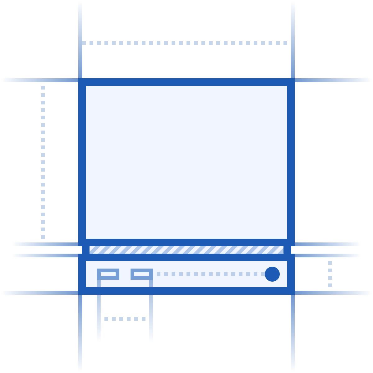 blueprint style steam machine icon