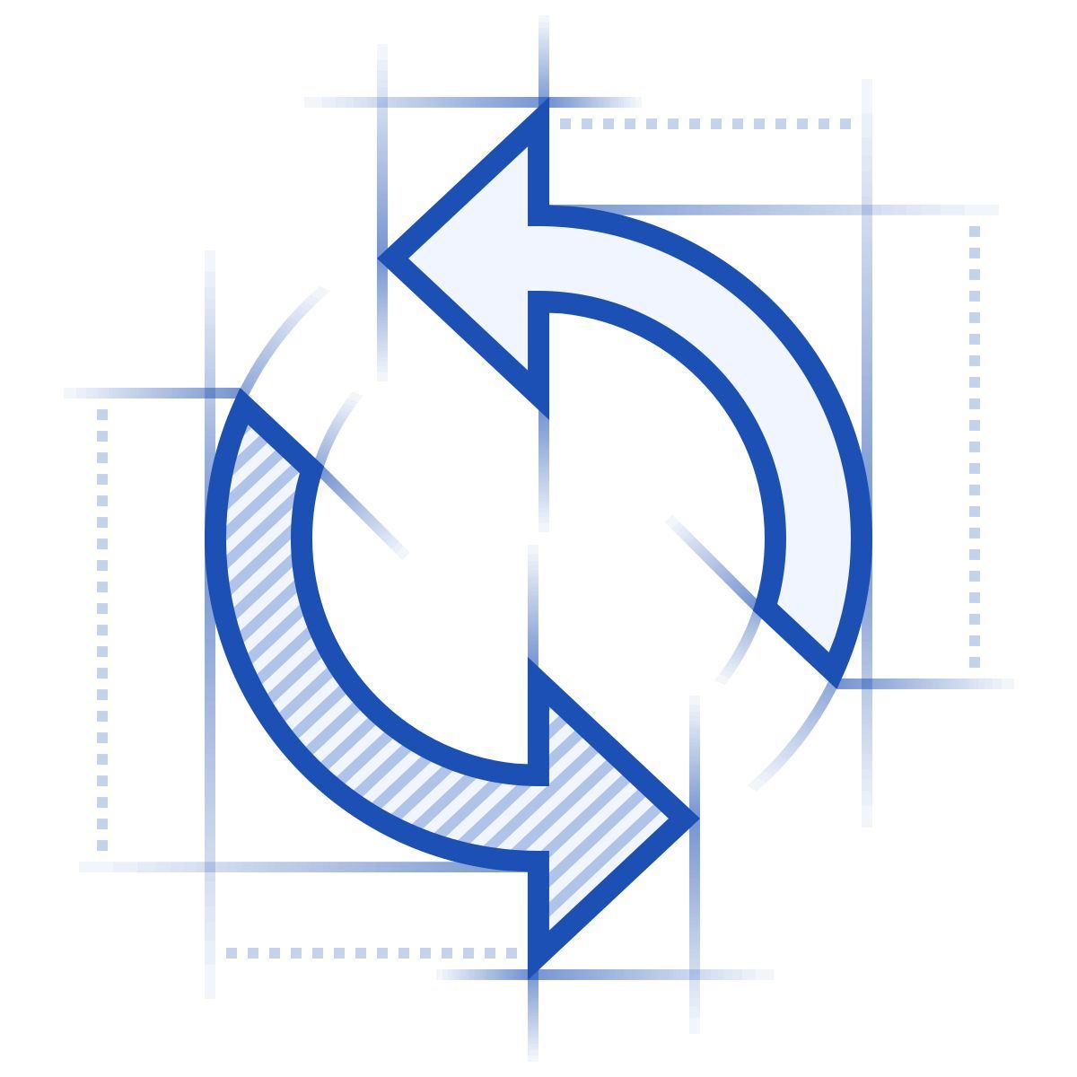 blueprint スタイル 同期 アイコン