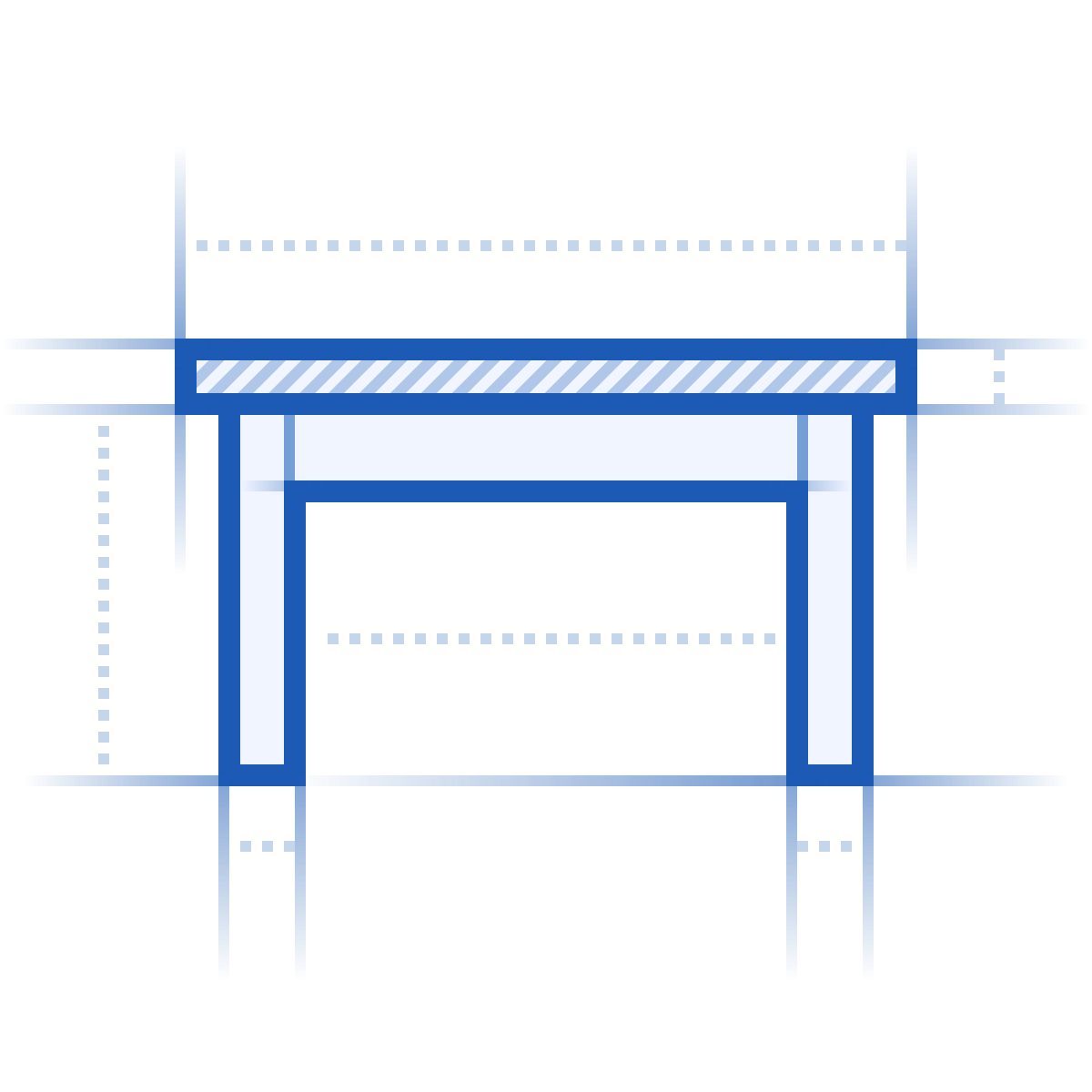 blueprint style table icon
