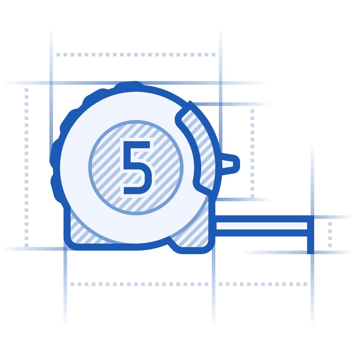 blueprint style 卷尺 icon