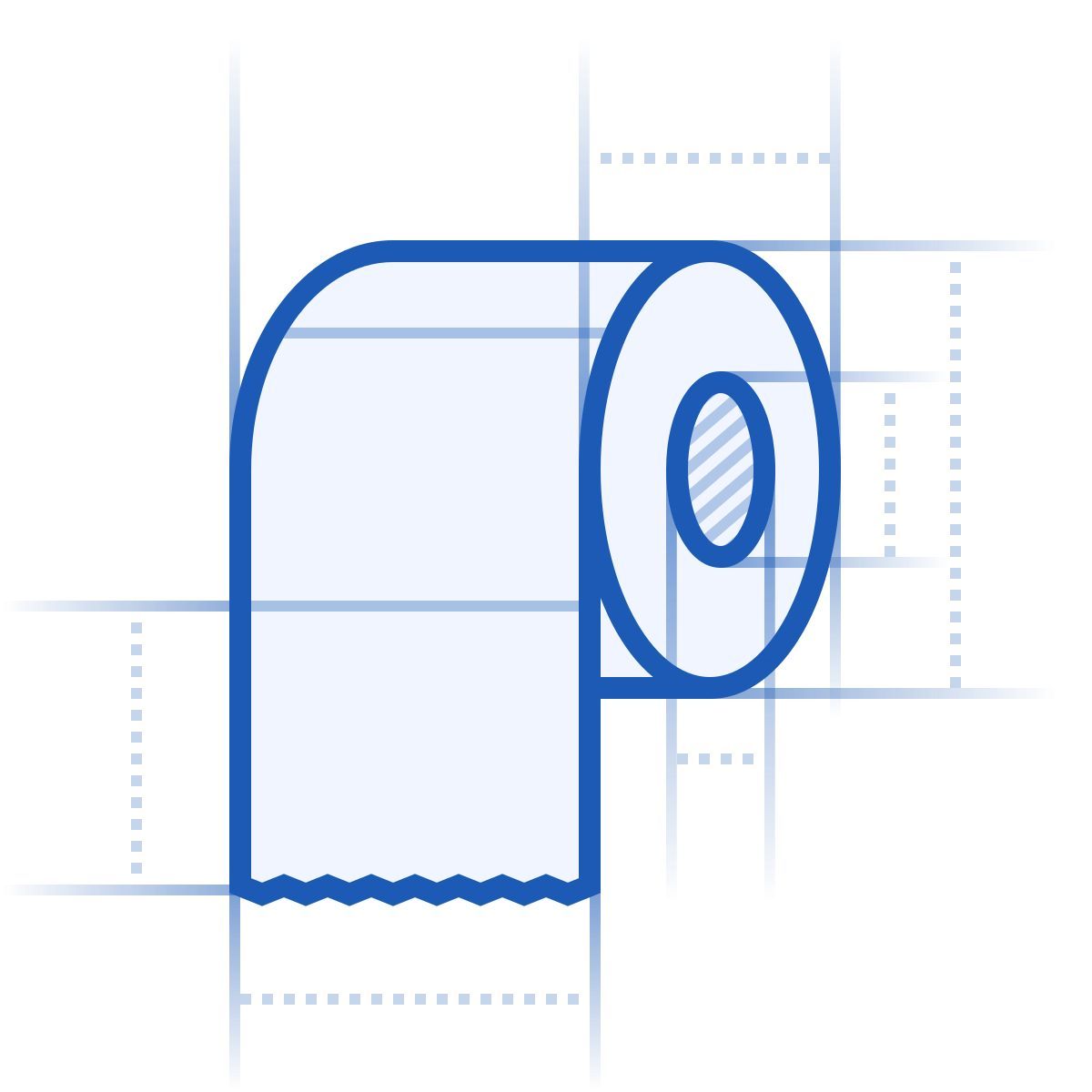 blueprint style туалетная бумага icon
