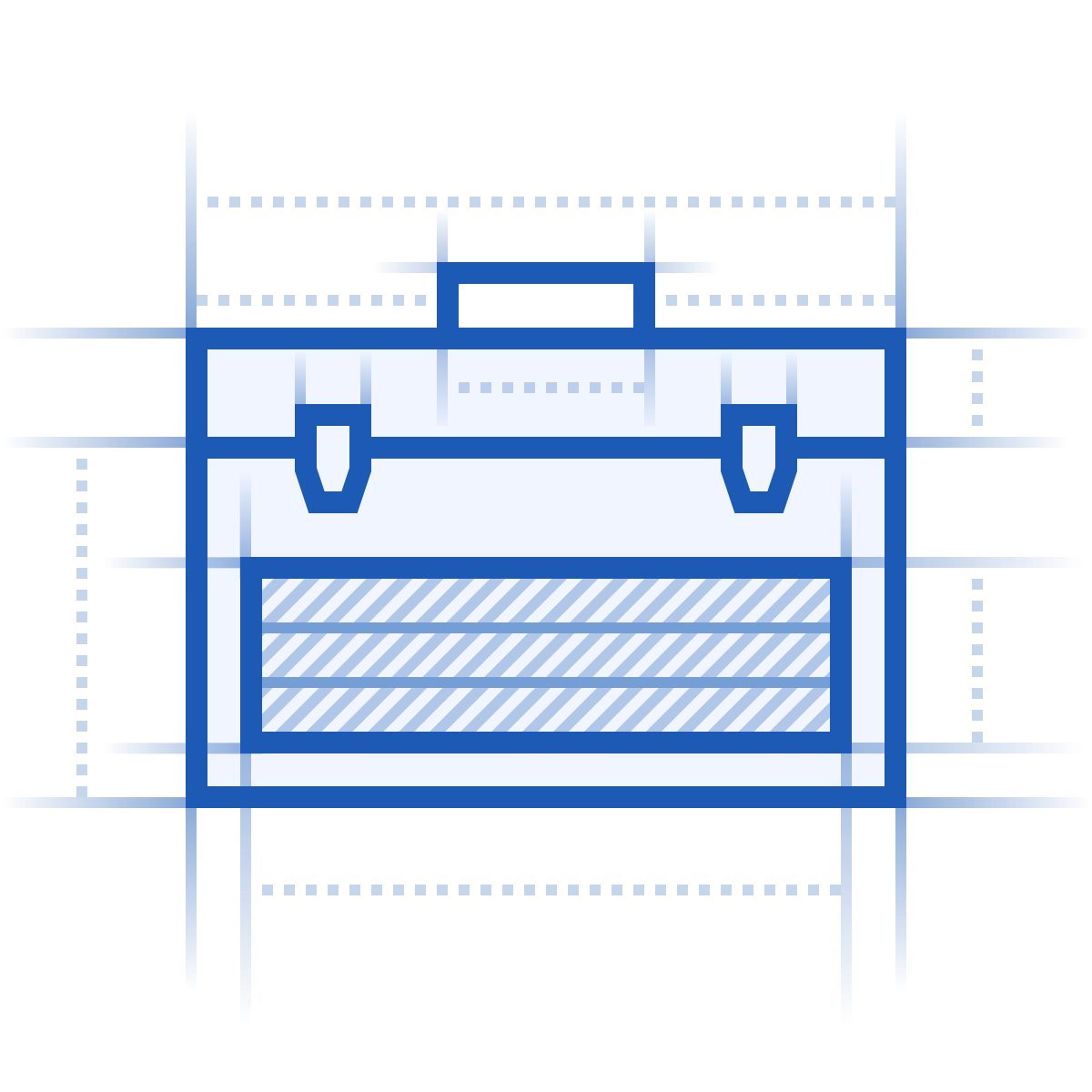 blueprint style toolbox icon