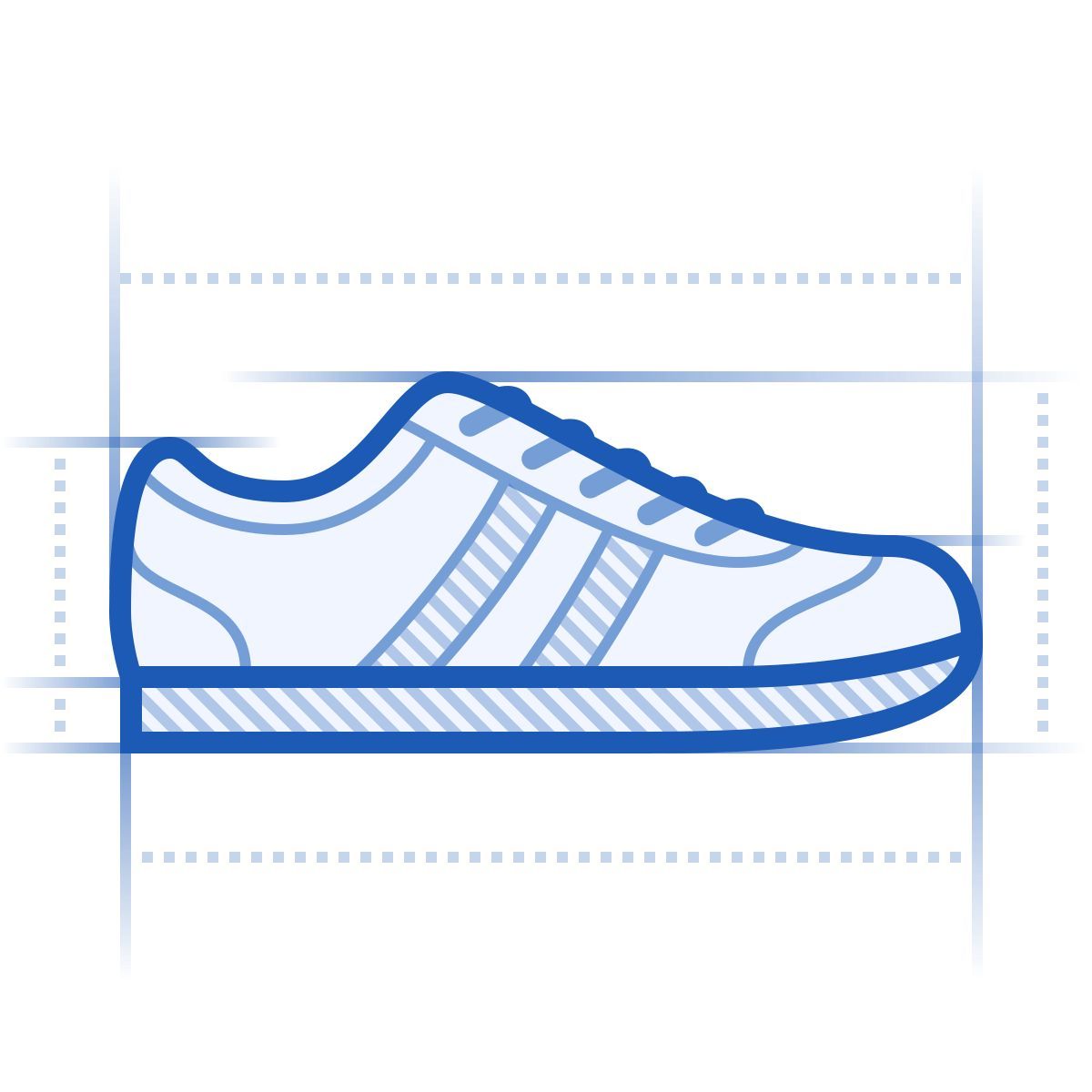 blueprint 风格 运动鞋 图标