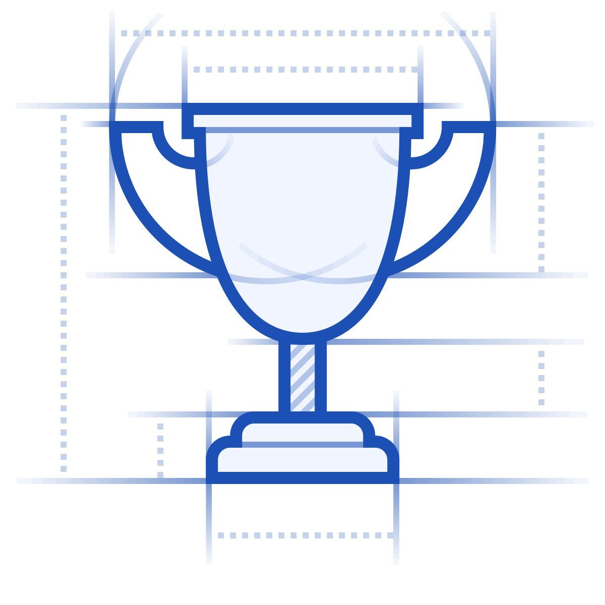 icône trophée blueprint style