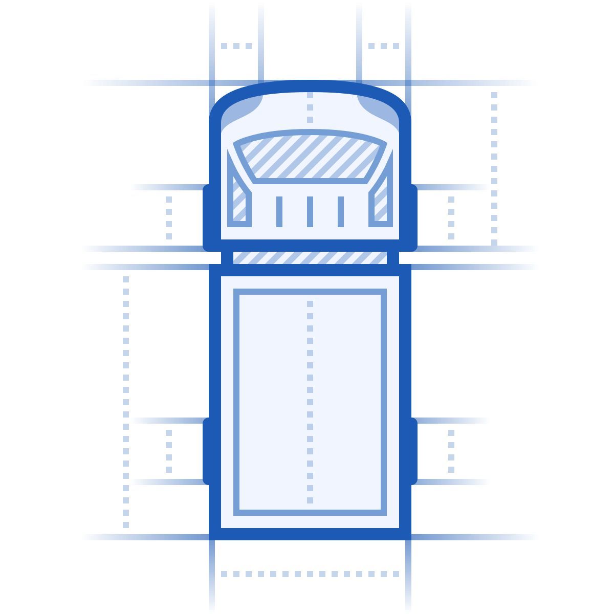 blueprint style грузовик вид сверху icon