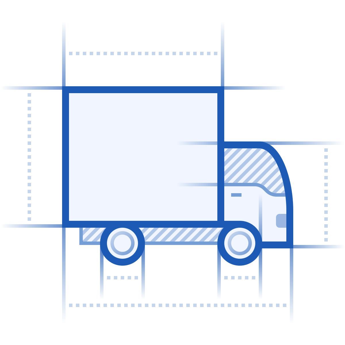 blueprint style 卡车 icon