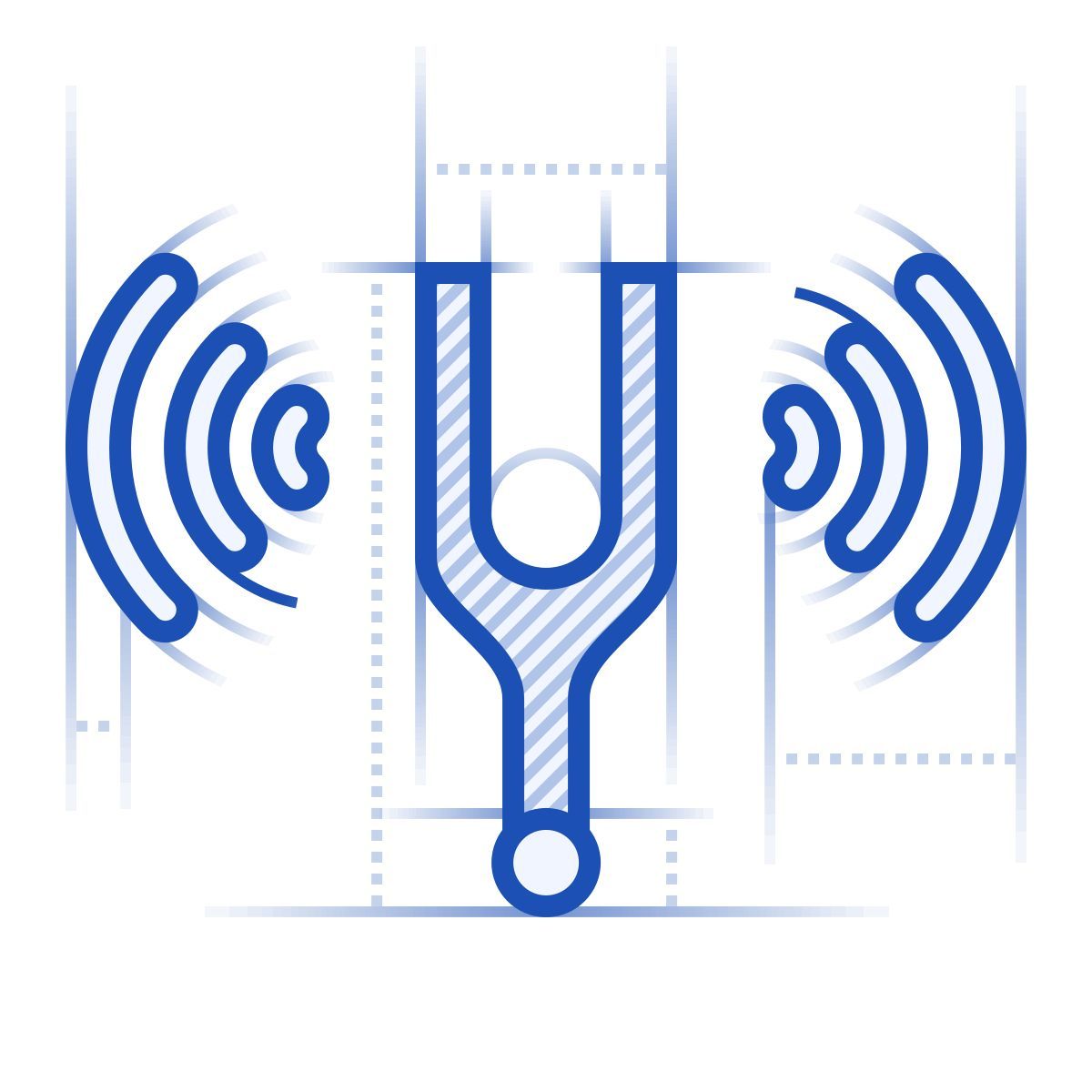 blueprint style stimmgabel icon