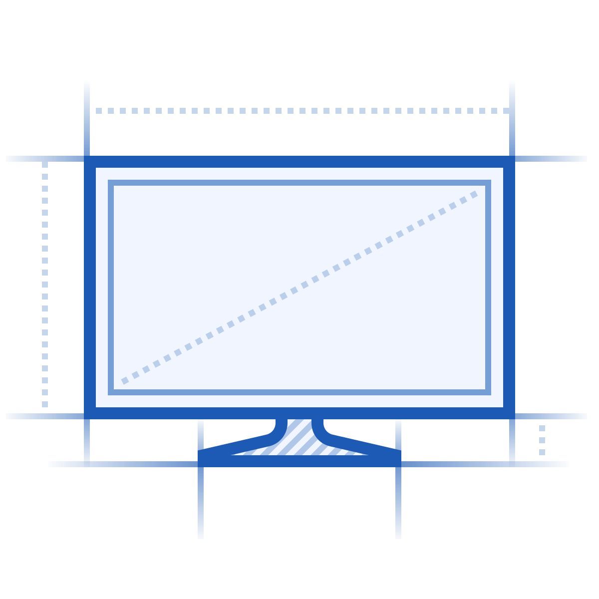 blueprint style tv icon