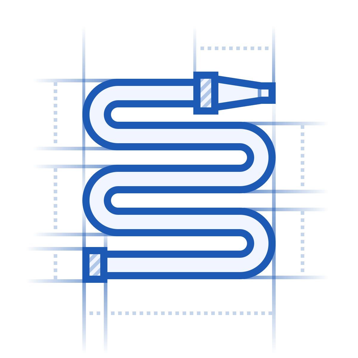 blueprint style 水管 icon
