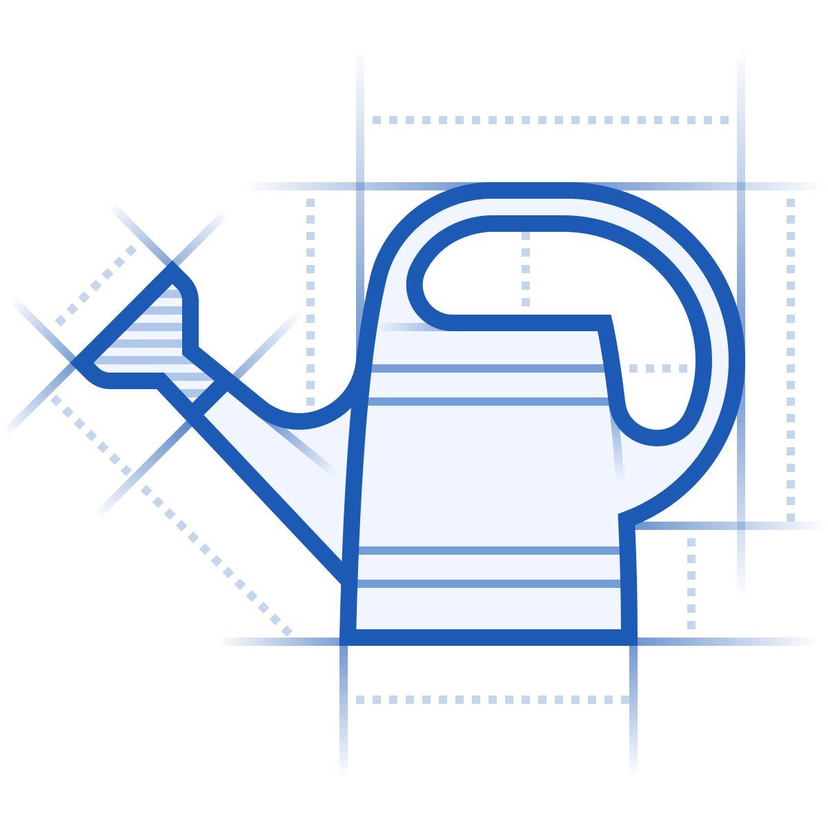 blueprint style regadera icon