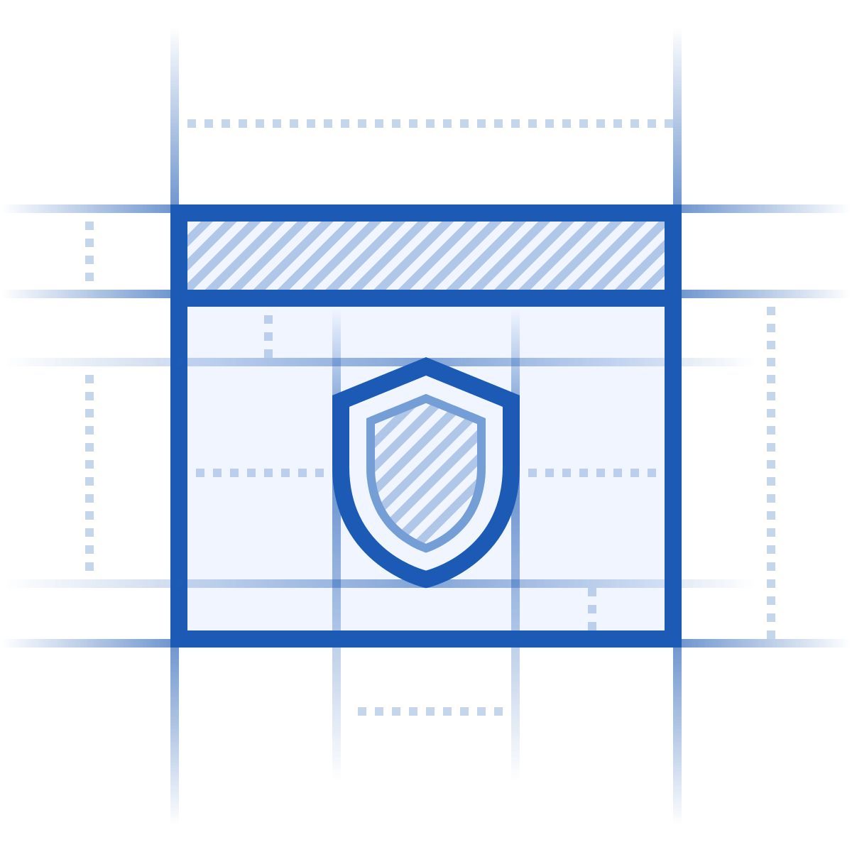 blueprint style web application firewall icon