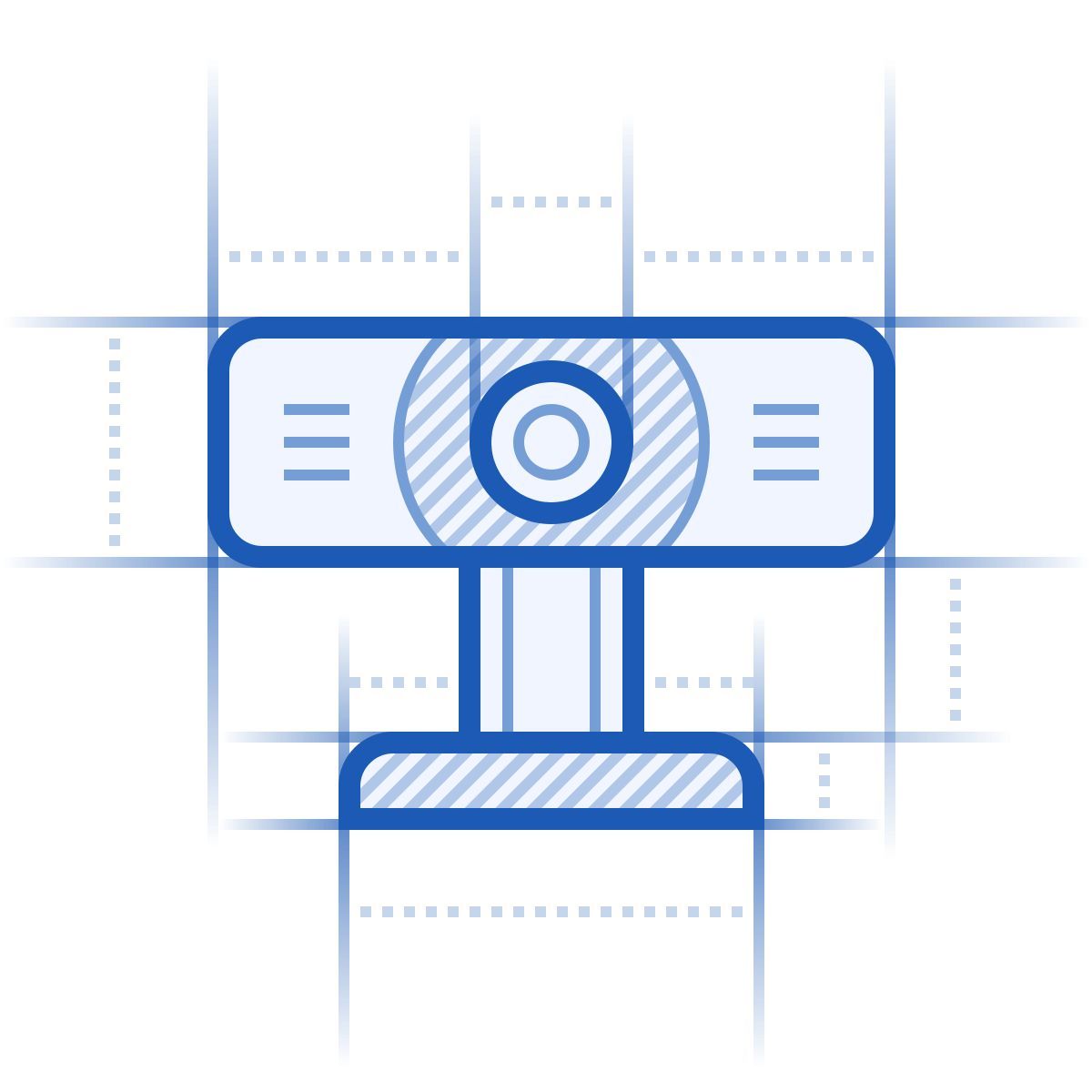 blueprint style cámara web icon