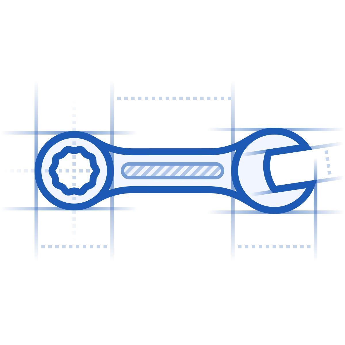 blueprint style レンチ icon