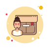 Girl With Glasses Product Box icon