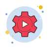 YouTube Studio icon in Bubbles Style