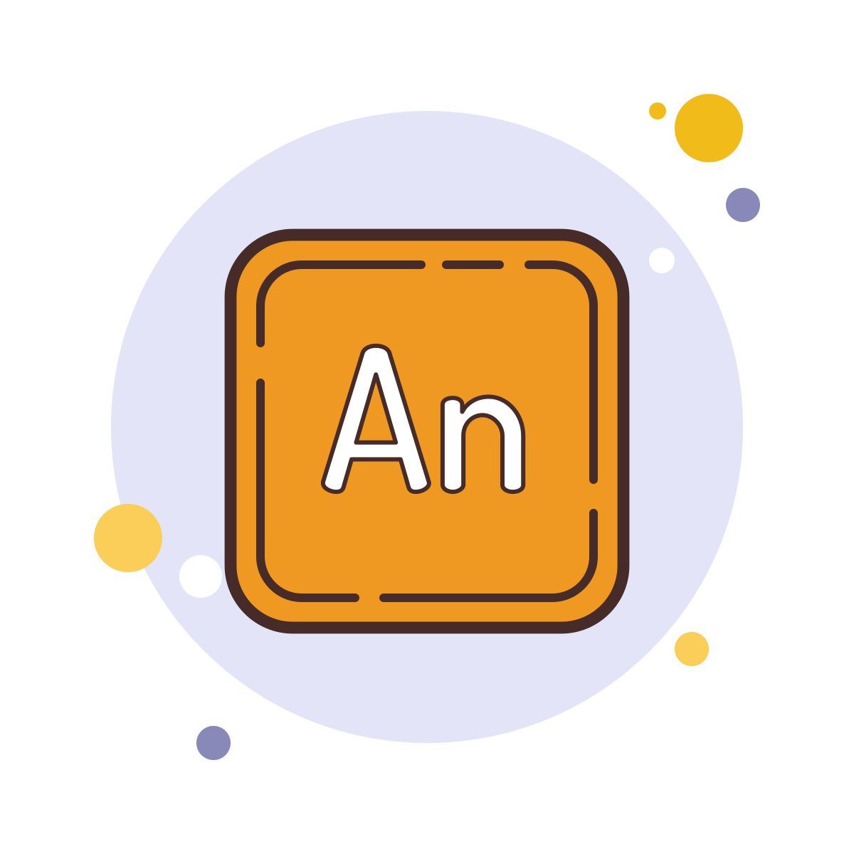 bubbles style adobe animate icon