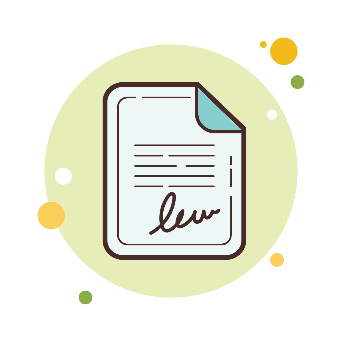 bubbles style 협정 icon