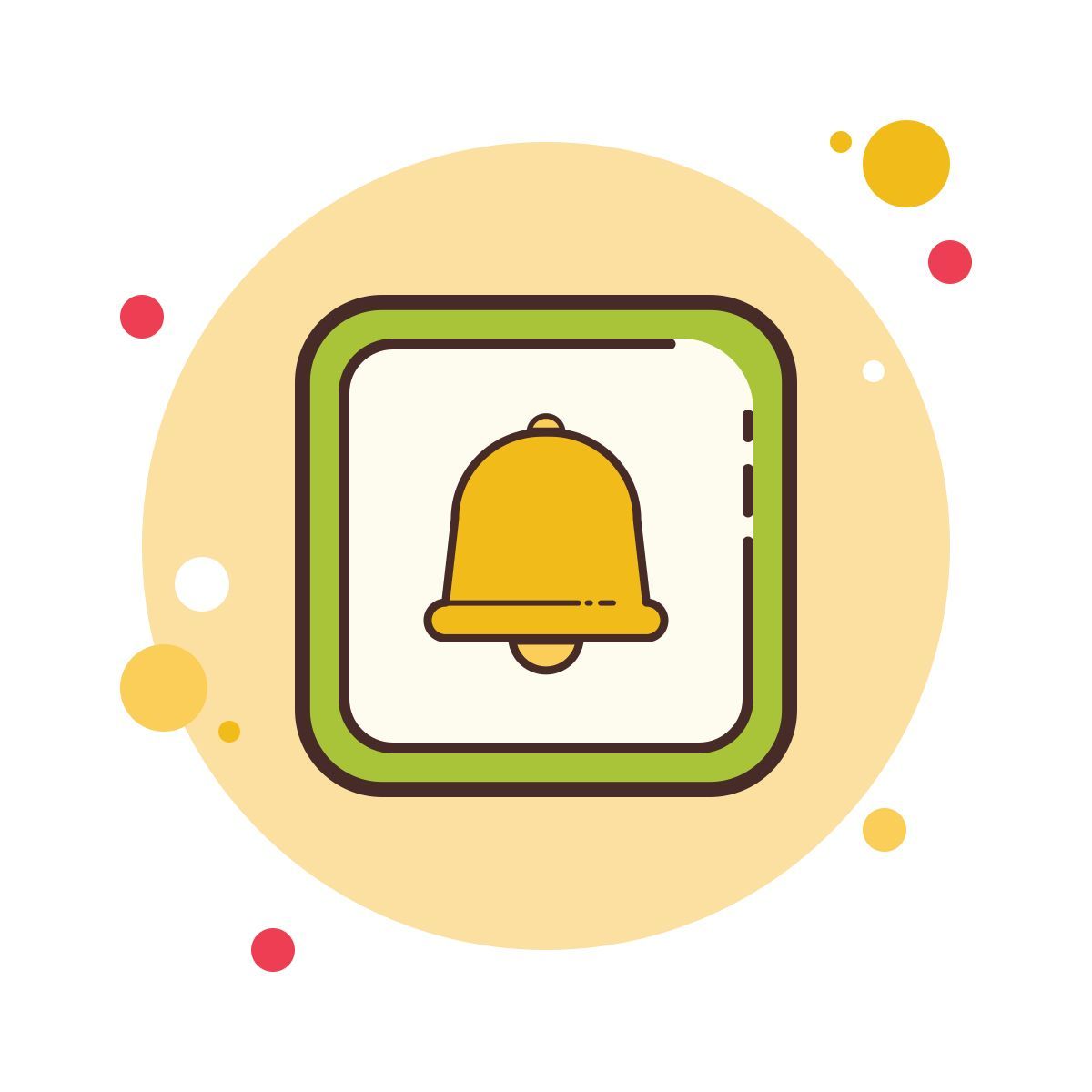 bubbles style alarm icon