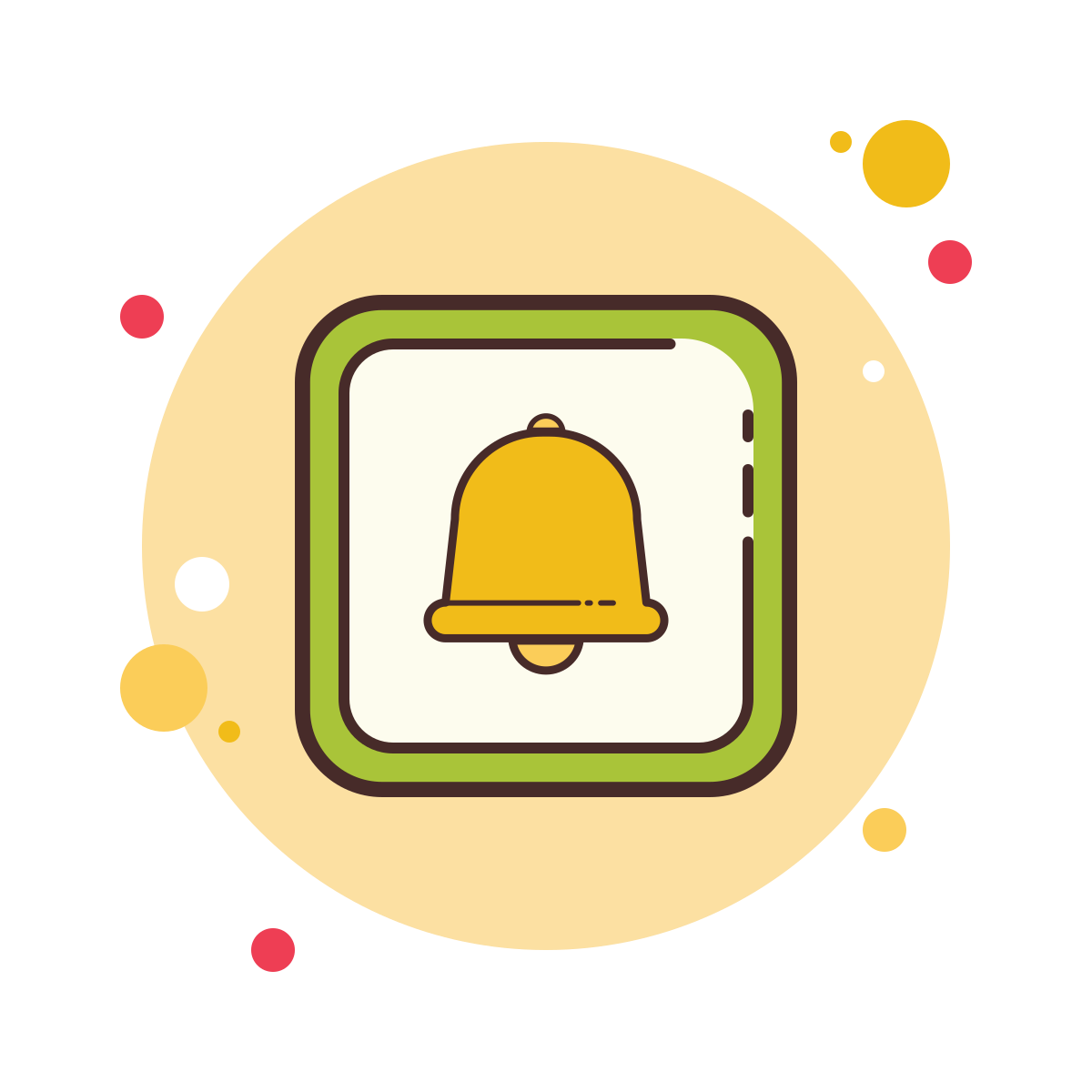 bubbles style alarm icon