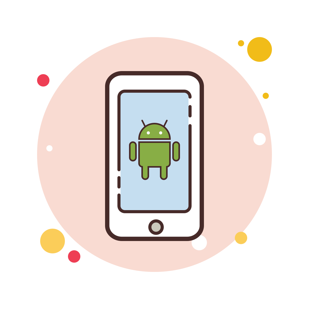 bubbles style android icon