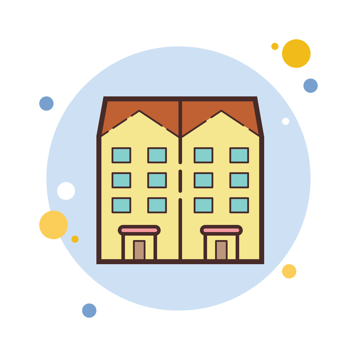 bubbles style apartment icon