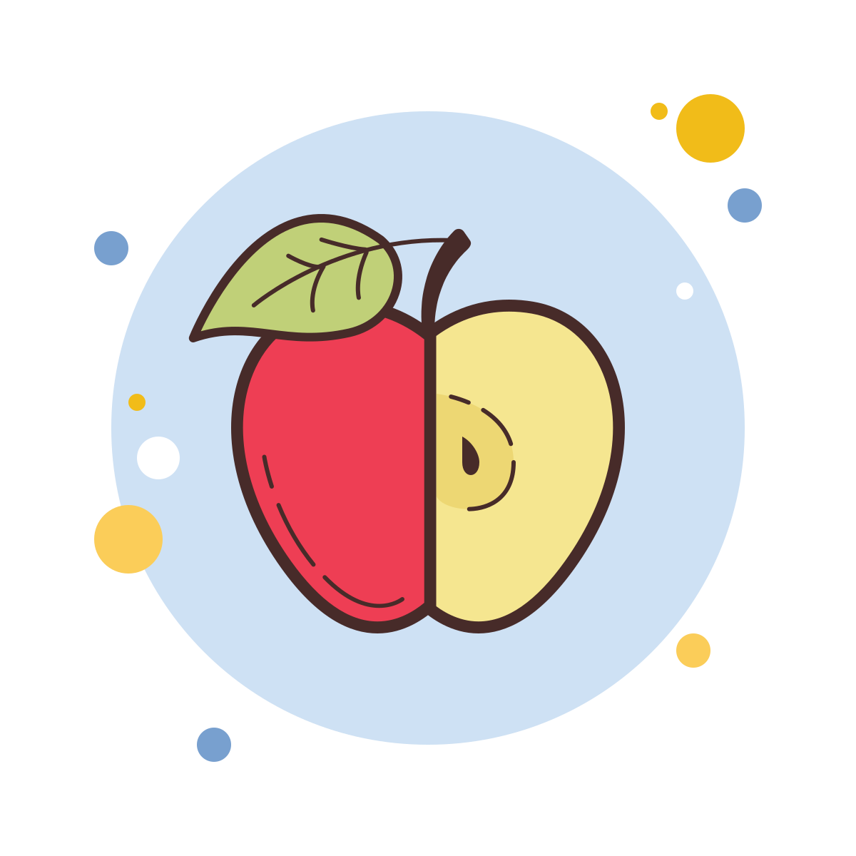 bubbles style apple icon