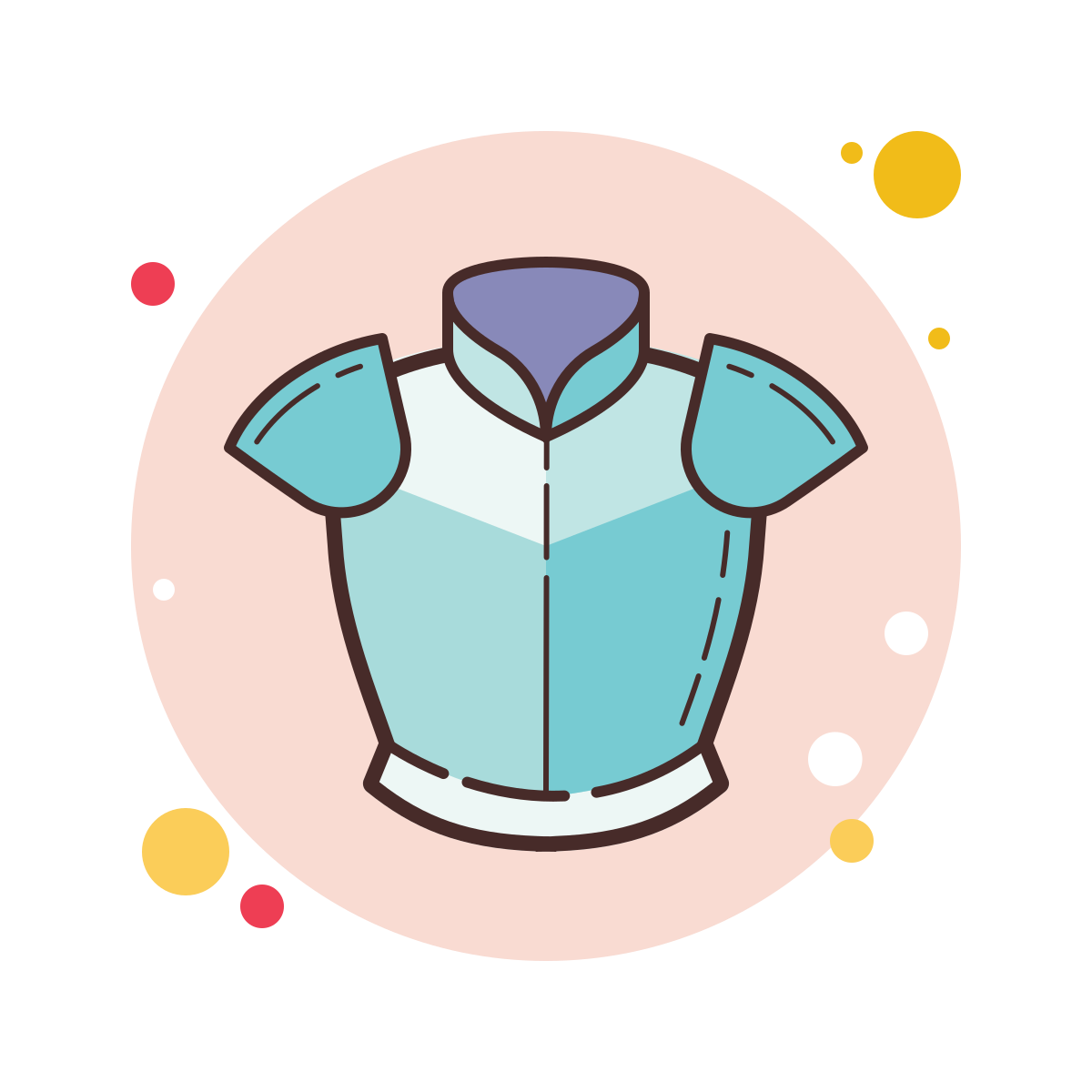 bubbles style armored breastplate icon