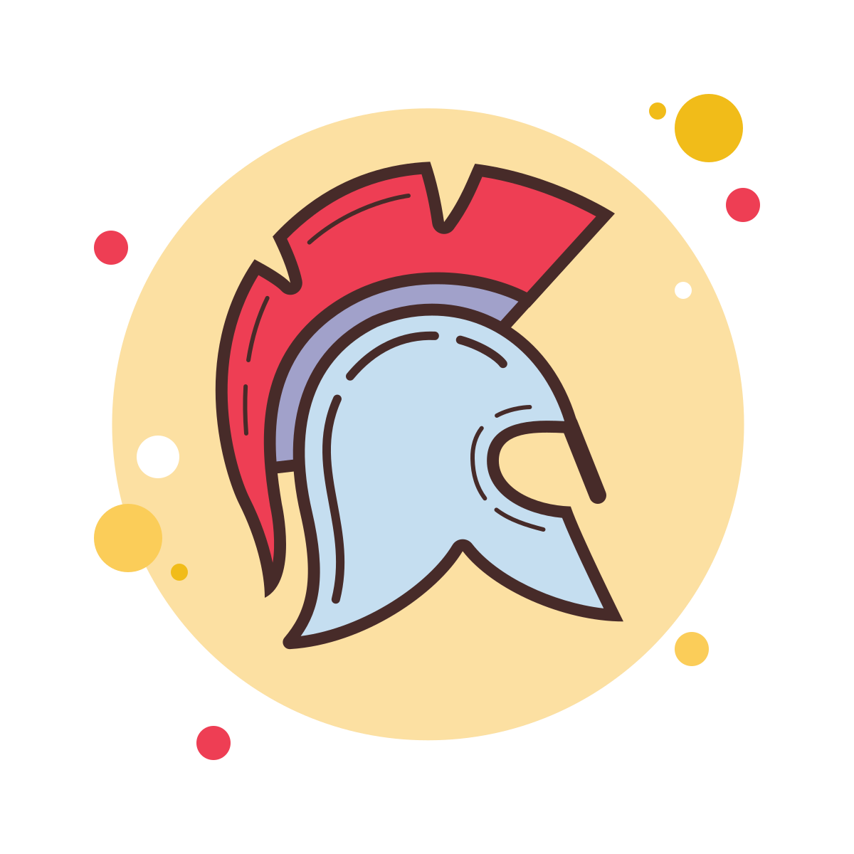 bubbles style armored helmet icon
