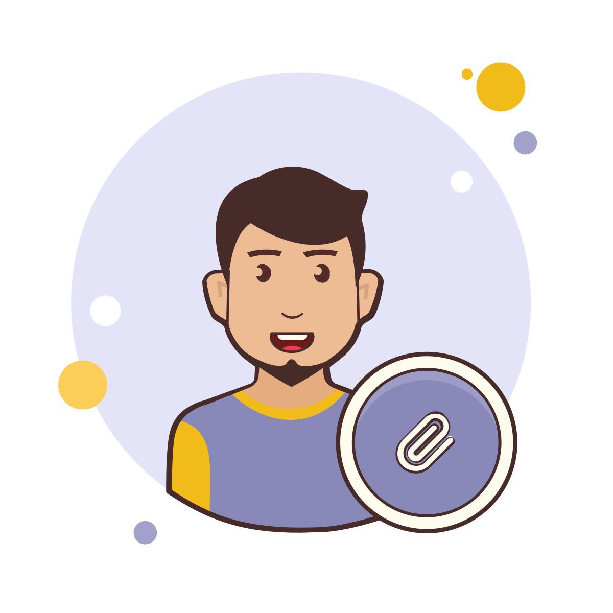 bubbles style pièce jointe icon