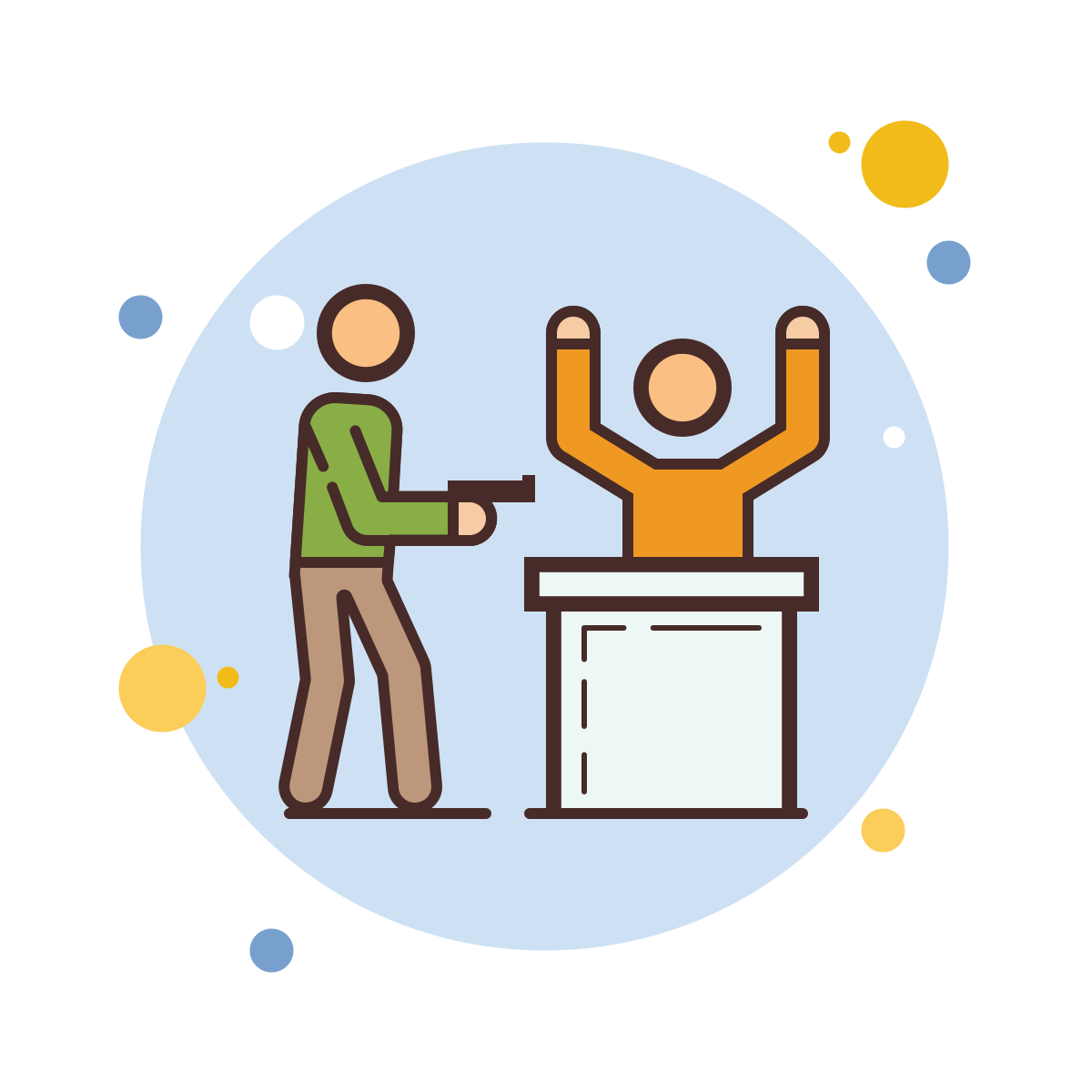 bubbles style bank robbery icon