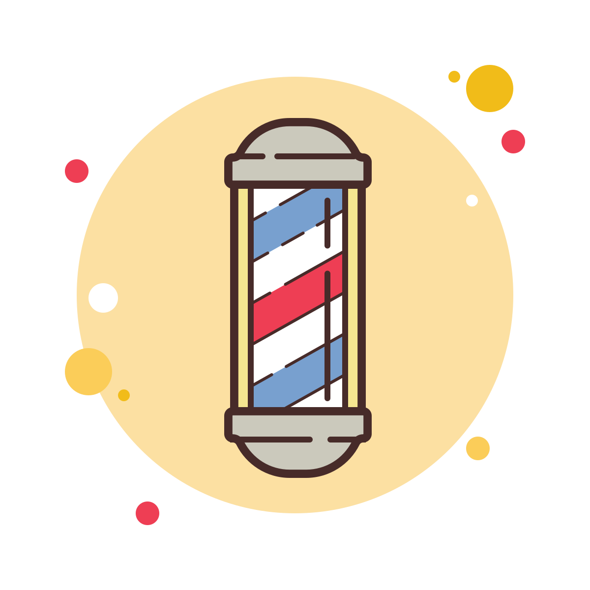 bubbles style barber pole icon